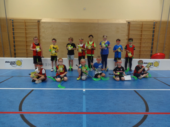 Teilnehmer des Floorball-Ferienprogramms