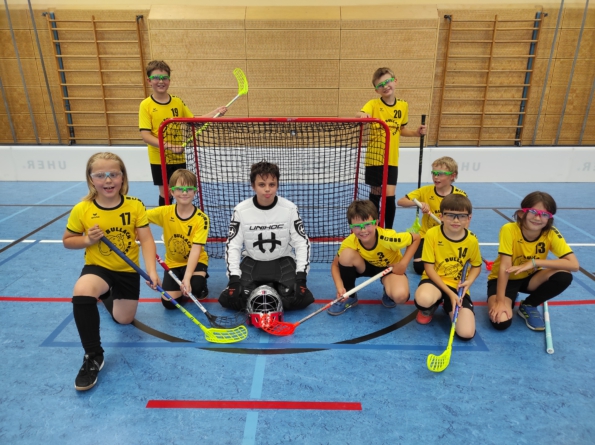 U11 Floorball-Team der Bullach Bees