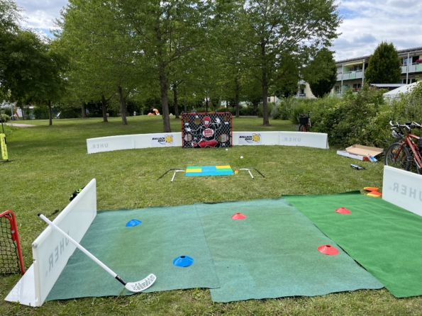 Floorball auf dem Schwaigfeldfest