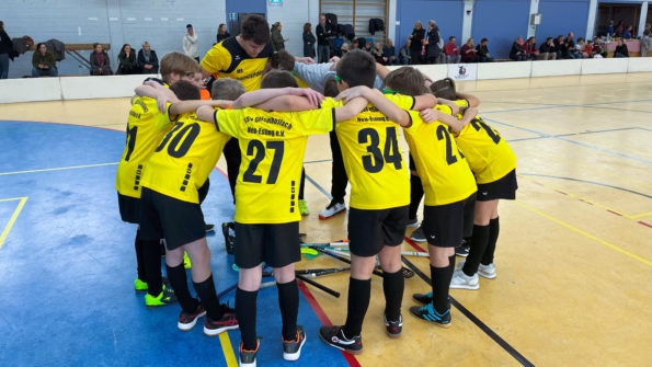 U13-Team der Bullach Bees vor dem Match