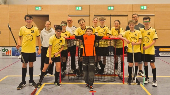 Das U15-Team der Bullach Bees beim Auftakt der Meisterrunde