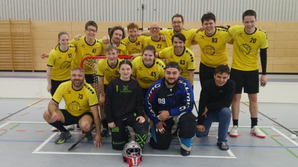 Herren-Floorball-Team der Bullach Bees in Weßling